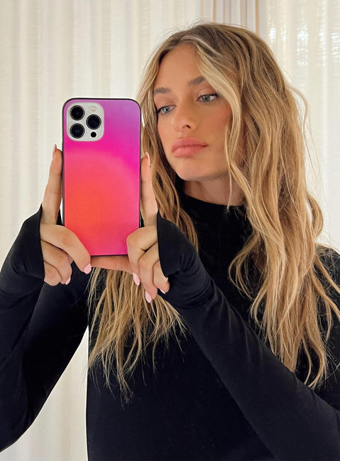 iPhone case Hard plastic back  Graphic print  Rubber sides 