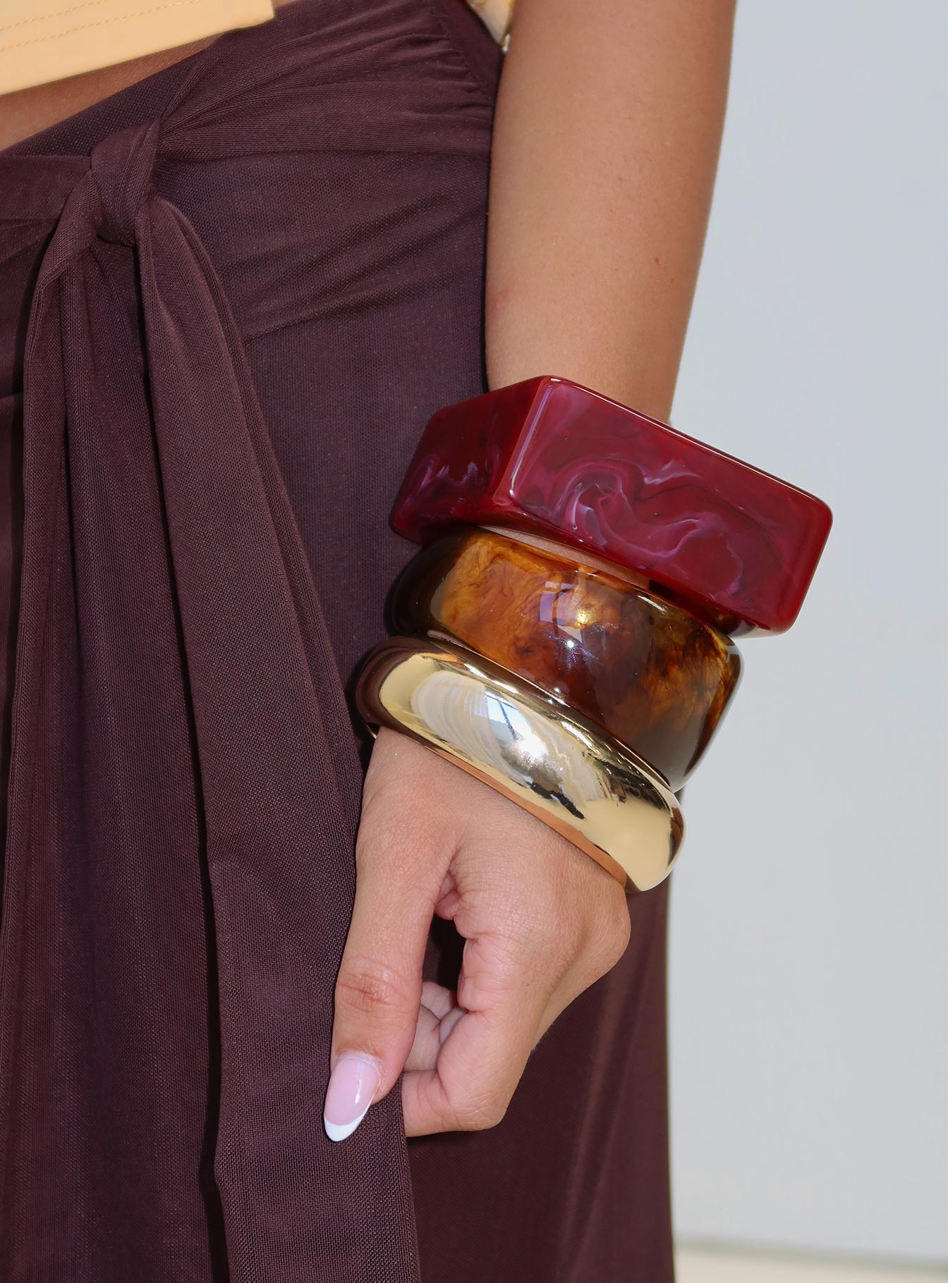 Need My Love Resin Cuff Set Multi