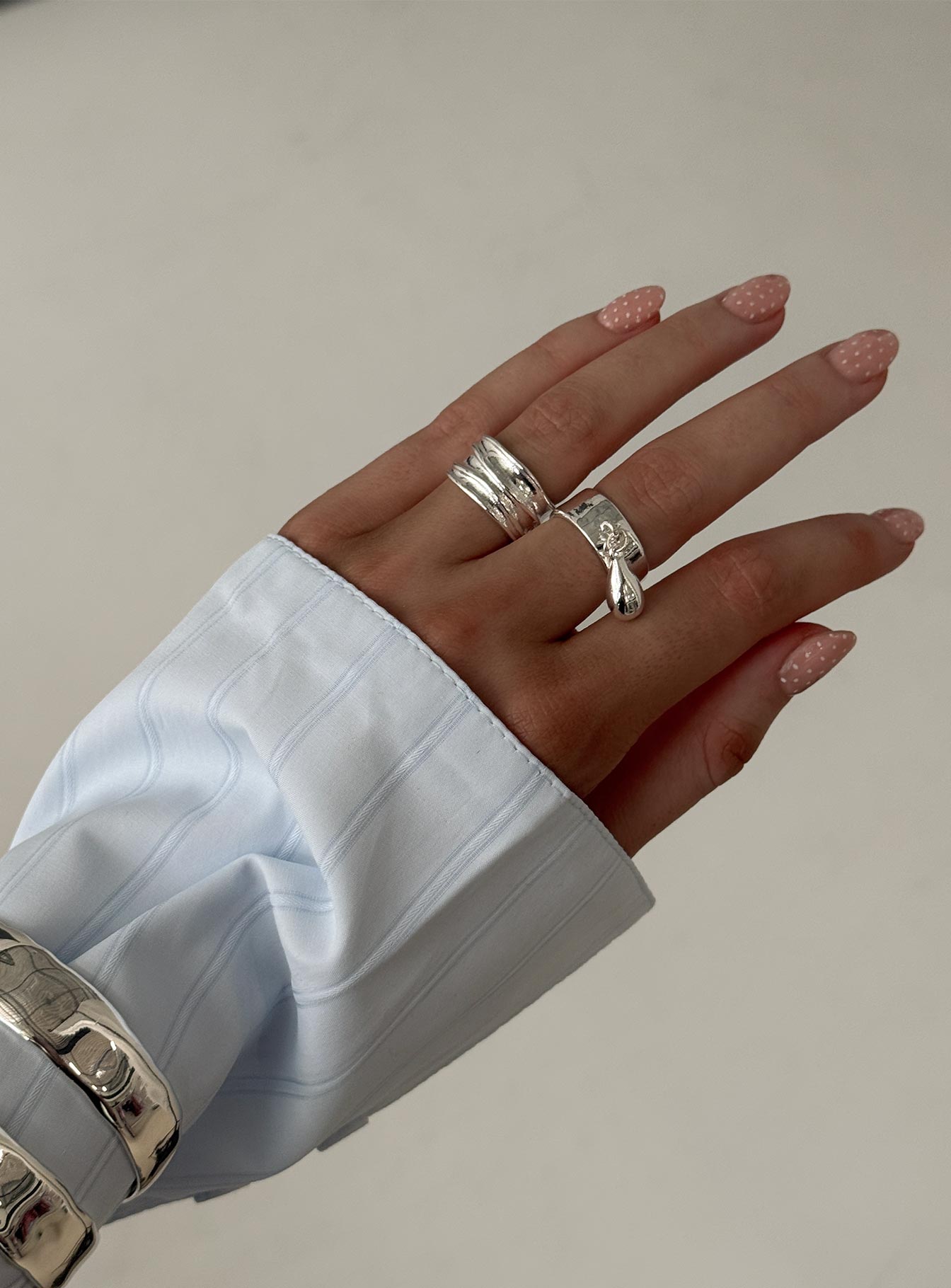 Summers Over Ring Set Silver