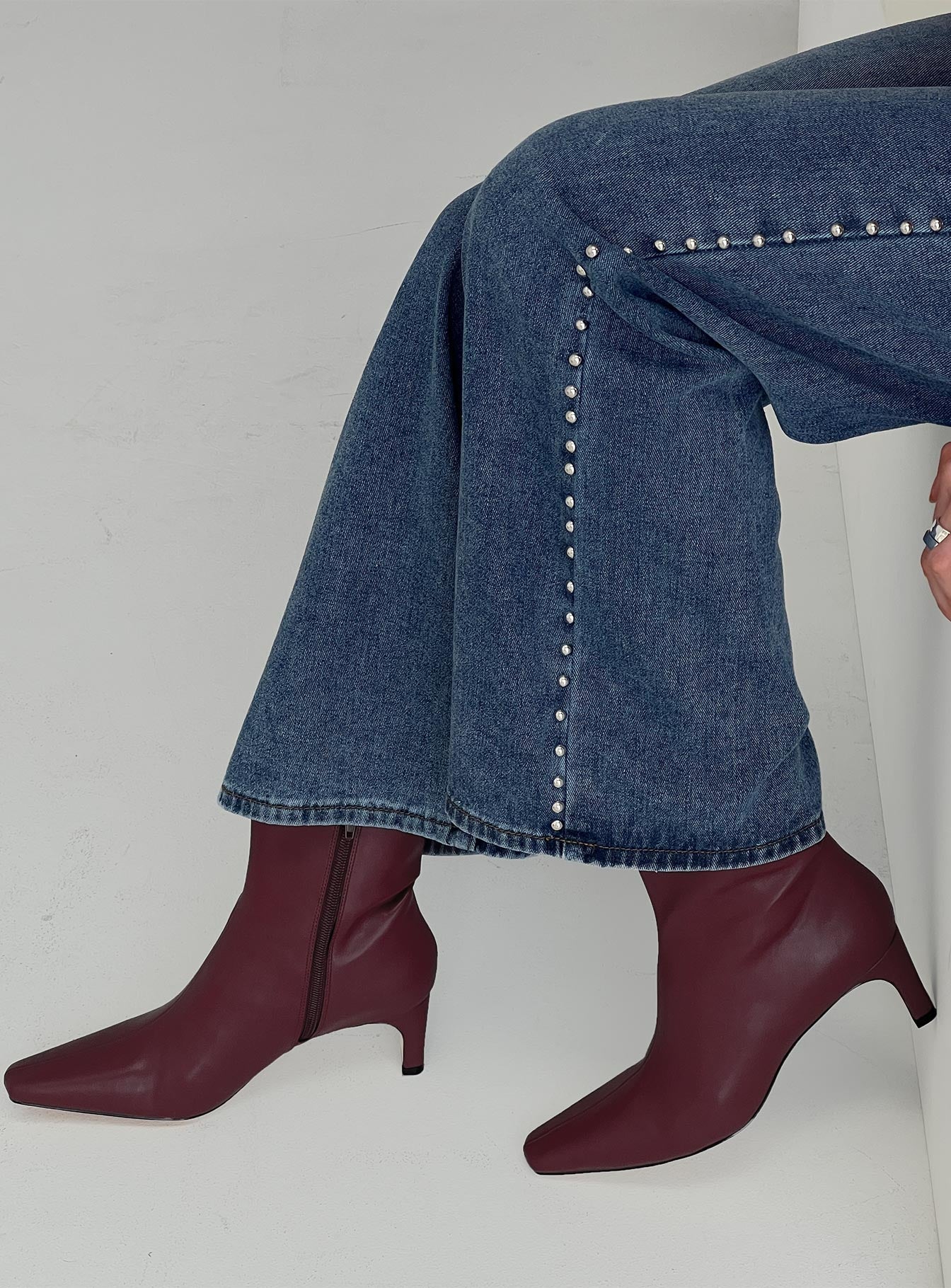 Velvette Boots Burgundy