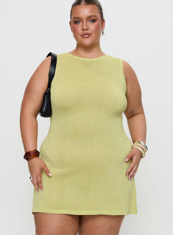 Oceana Mini Dress Green Curve