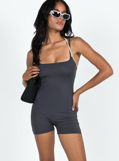 Romper Fixed halter neck strap Adjustable shoulder straps