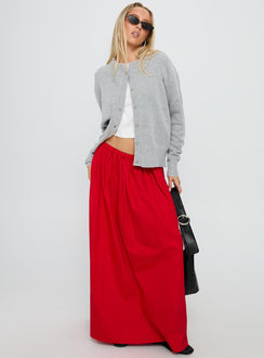 Felipa Maxi Skirt Red