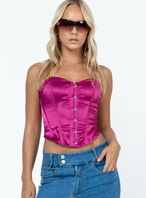 product Princess Polly Sleeveless Square Neck  In The Moment Strapless Top Pink