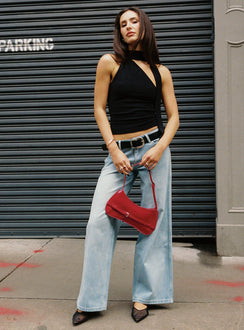 Ramos Low Rise Denim Jeans Light Wash