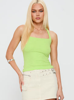 On The Edge Halter Bright Green