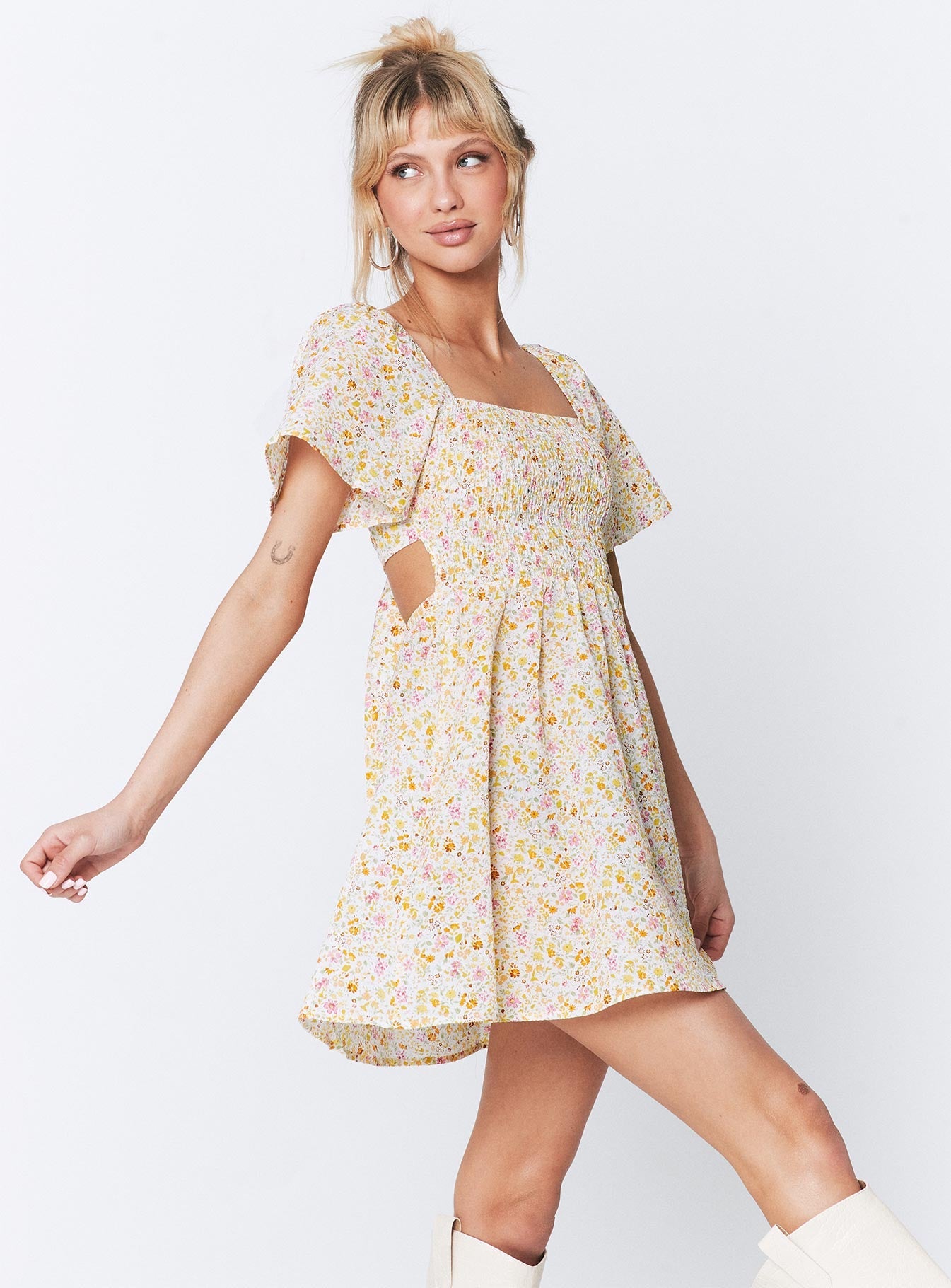 princess polly summer nights mini dress Summer Nights Mini Dress Brown Floral