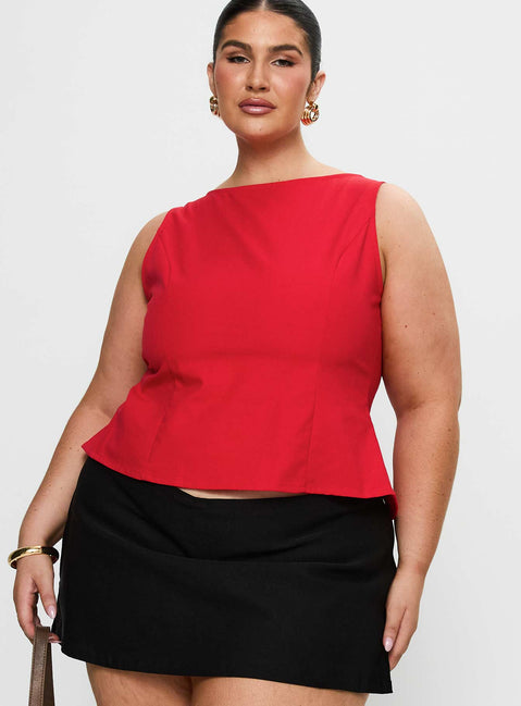 Lilitina Top Red Curve