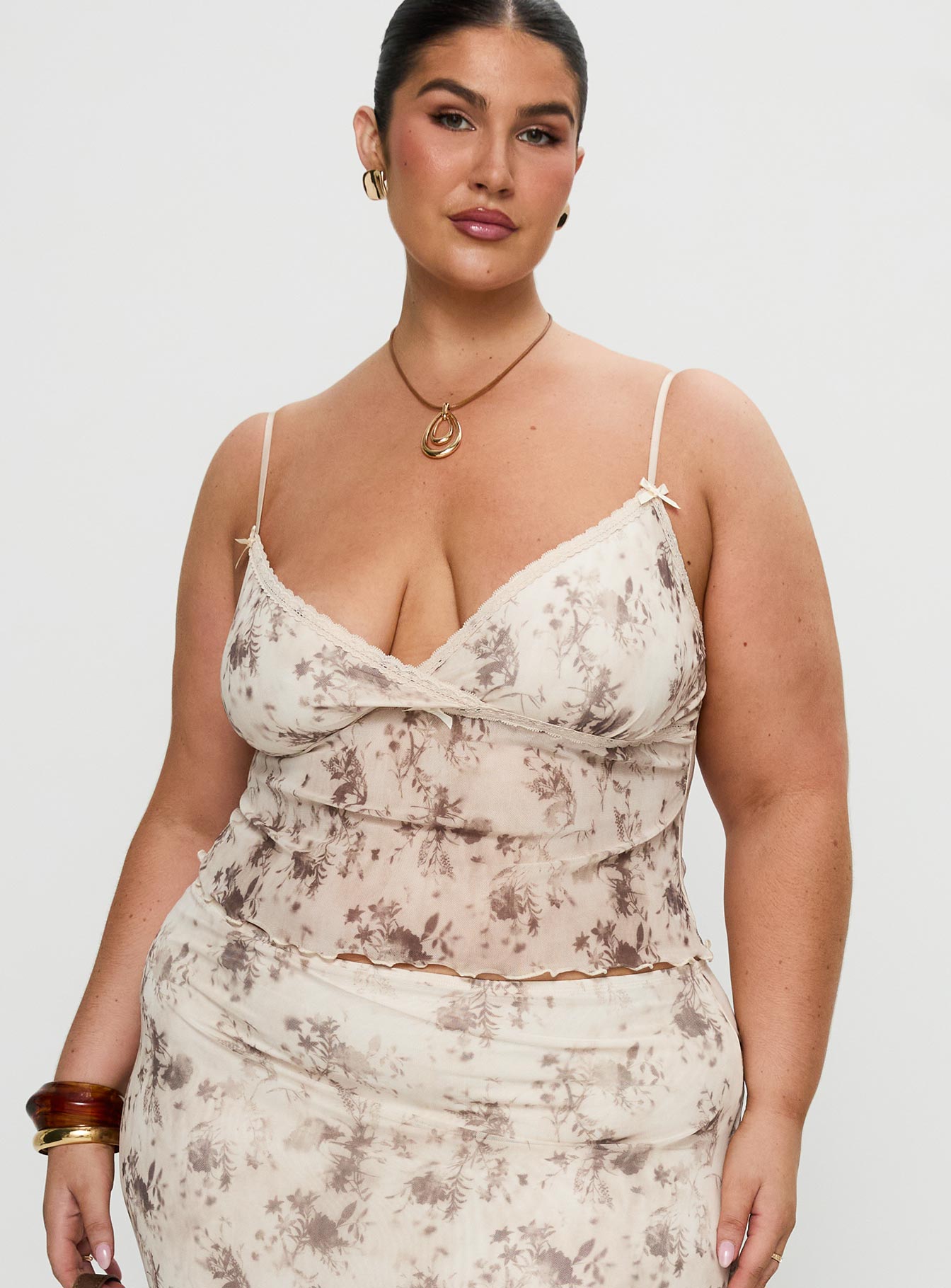 Shepherd Top Floral Multi Curve