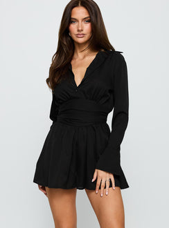 Belvedere Playsuit Black