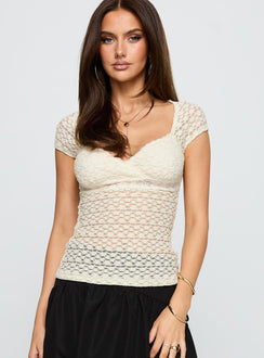 Parasol Textured Top Cream