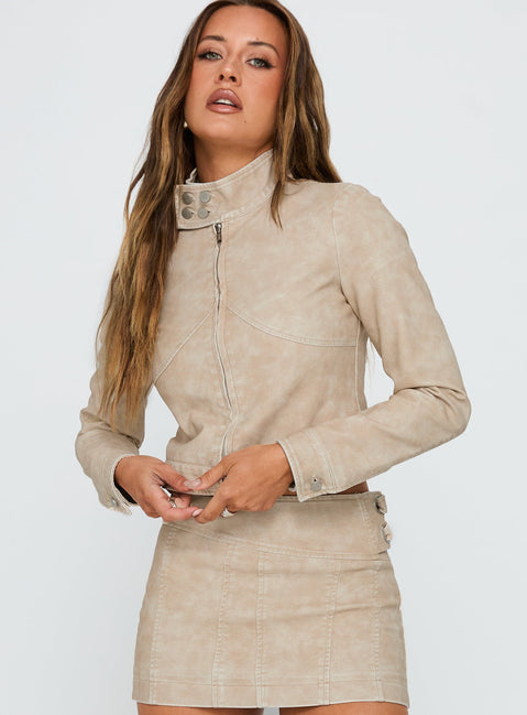 Can You Stay Jacket Beige