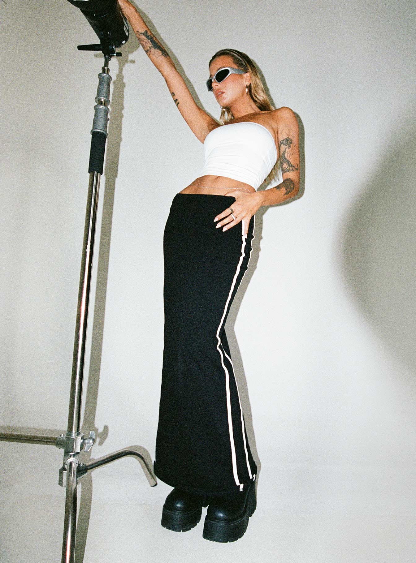 product JGR & STN Bianca Maxi Skirt Black Princess Polly  Mini Skirts 