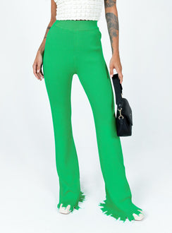 back view of model wearing Princess Polly Anderson Pants Green 