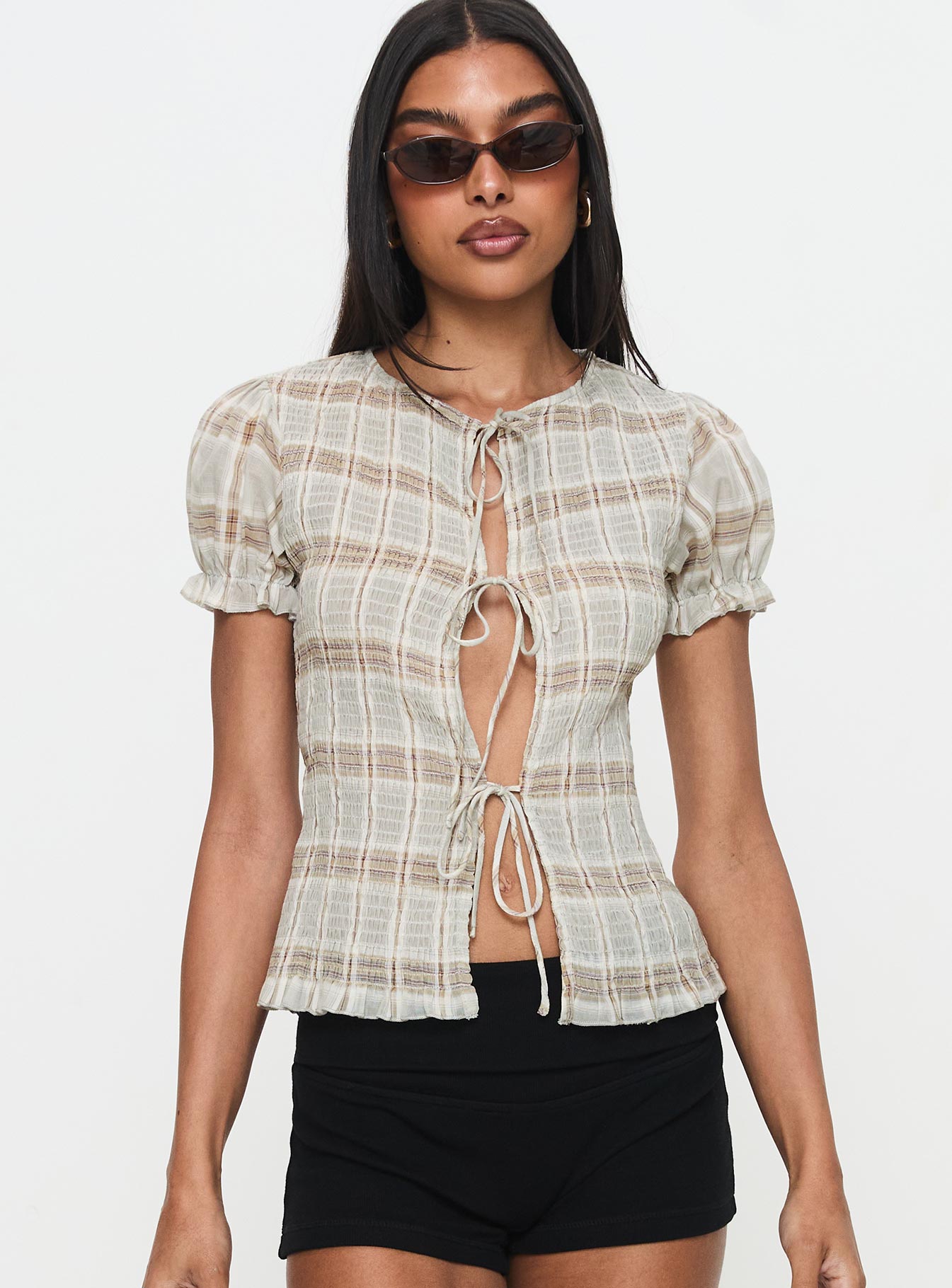 Flashback Tie Up Top Multi