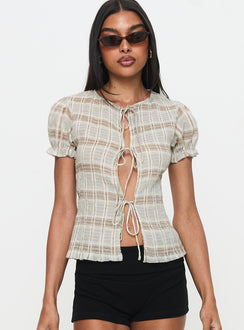 Flashback Tie Up Top Multi