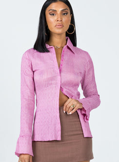 product Princess Polly Full Sleeves Full Sleeves Scoop Neck Scoop Neck  Chrisley Shirt Purple