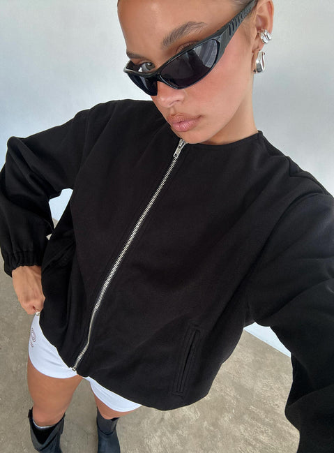 Grasp Bomber Jacket Black