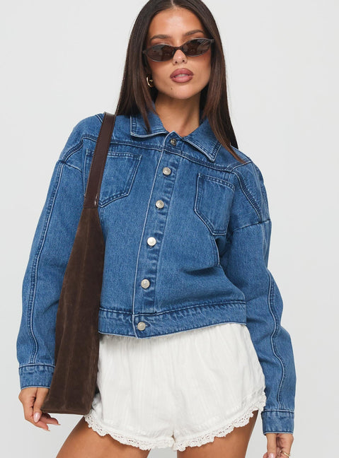 Unexpected Denim Jacket Blue