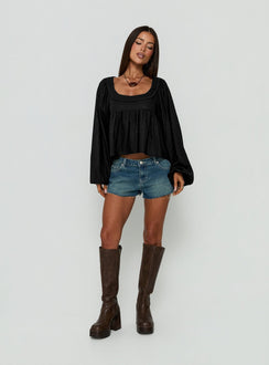 Benjie Long Sleeve Top Black