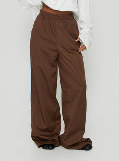 Fielder Track Pants Brown / Blue