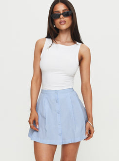 Ginnifer Pleated Mini Skirt Stripe