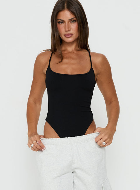 All Tied Up Bodysuit Black