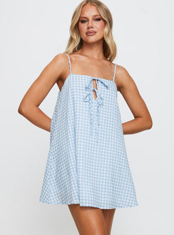 Lily Of The Valley Mini Dress Blue