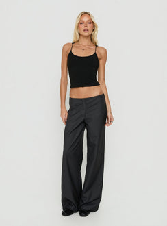 Kierrah Slim Tank Top Black