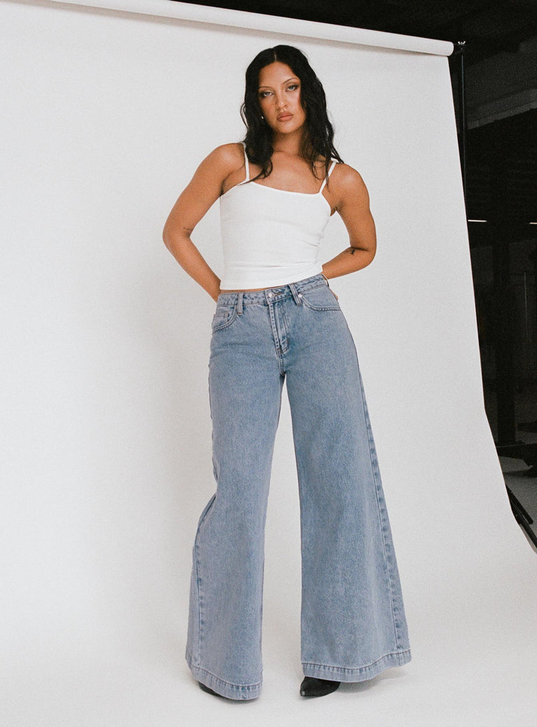 Toby Low Ultra Baggy Jean Light Wash | Princess Polly AU