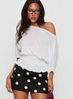 Special Treat Skort Black / White Polka Dot
