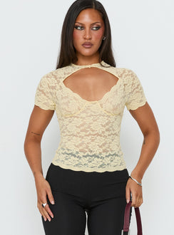 Giallo Lace Top Butter