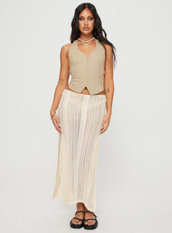 Calister Maxi Skirt Cream