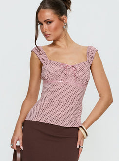 Garconne Top Pink Polka