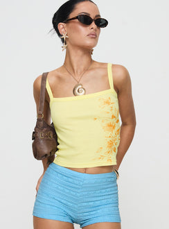Solar Power Tank Top Yellow