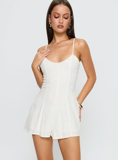 Dorothee Flowy Playsuit Cream