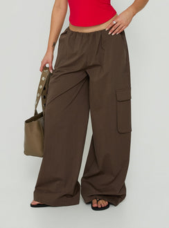 Lunea Concealed Waistband Cargo Pants Brown