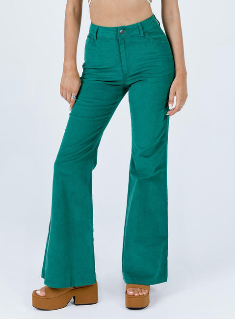 product Princess Polly High Waisted Pants  Nadia Pants Green