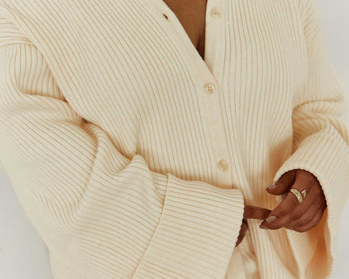 Jhett Long Sleeve Knit Shirt Cream Curve Princess Polly Lower Impact