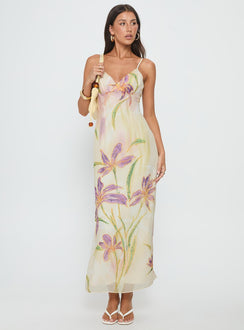 Isakaia Beaded Maxi Dress Floral / Multi