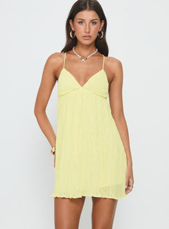 Matea Mini Dress Lemon