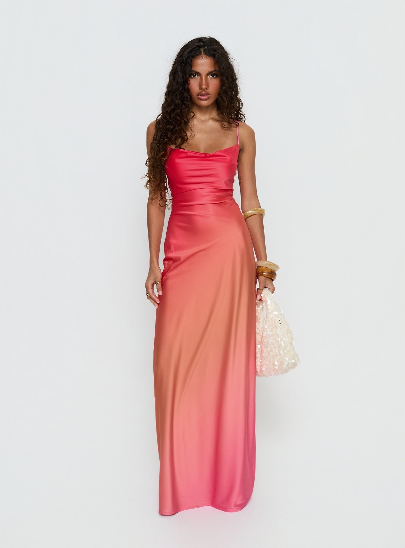 Celena Maxi Dress Pink Ombre