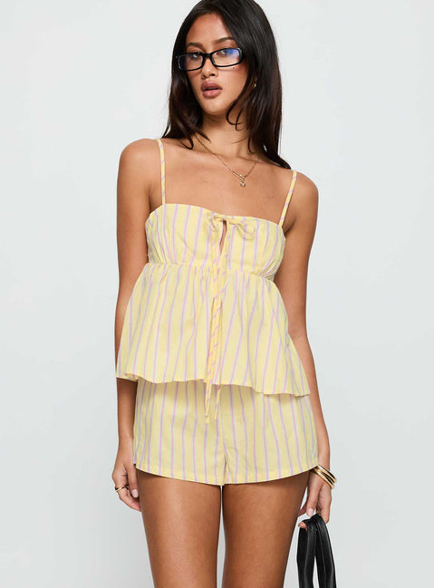 Solaris Cotton Relaxed Set Yellow