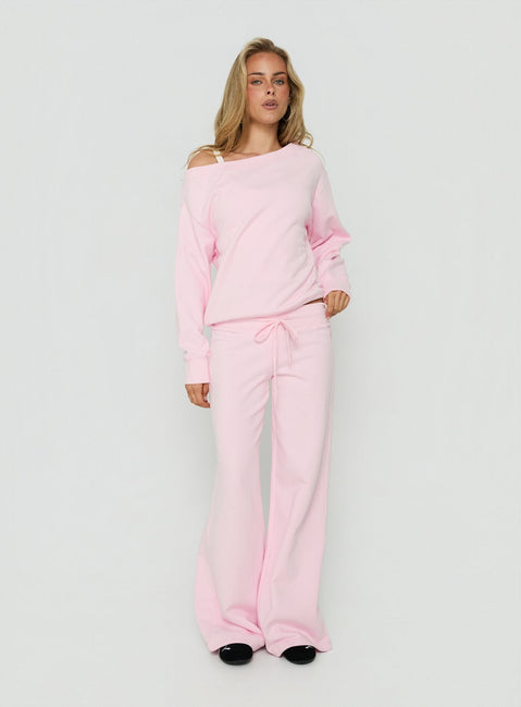Dodie Wide Leg Pants Pink