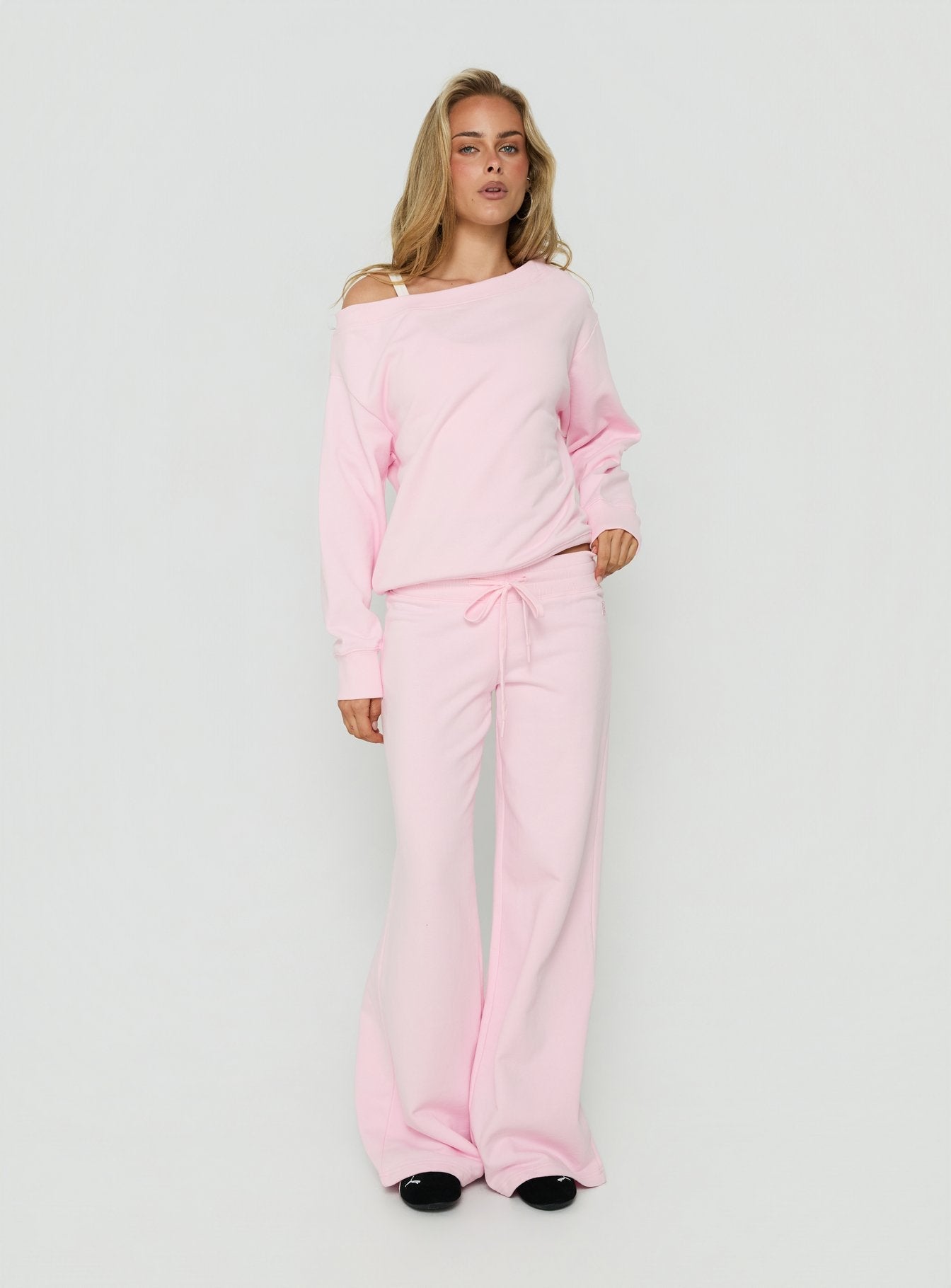 Wellness Off The Shoulder Jumper Pink