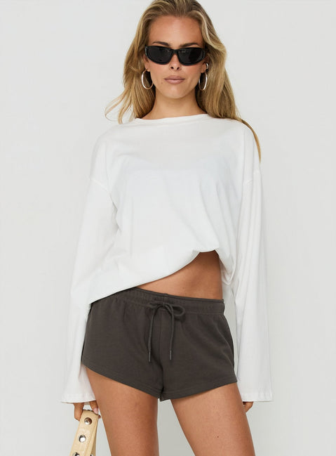 Quinncy Low Rise Sweat Shorts Iron Grey