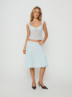 Quani Lace Top Blue