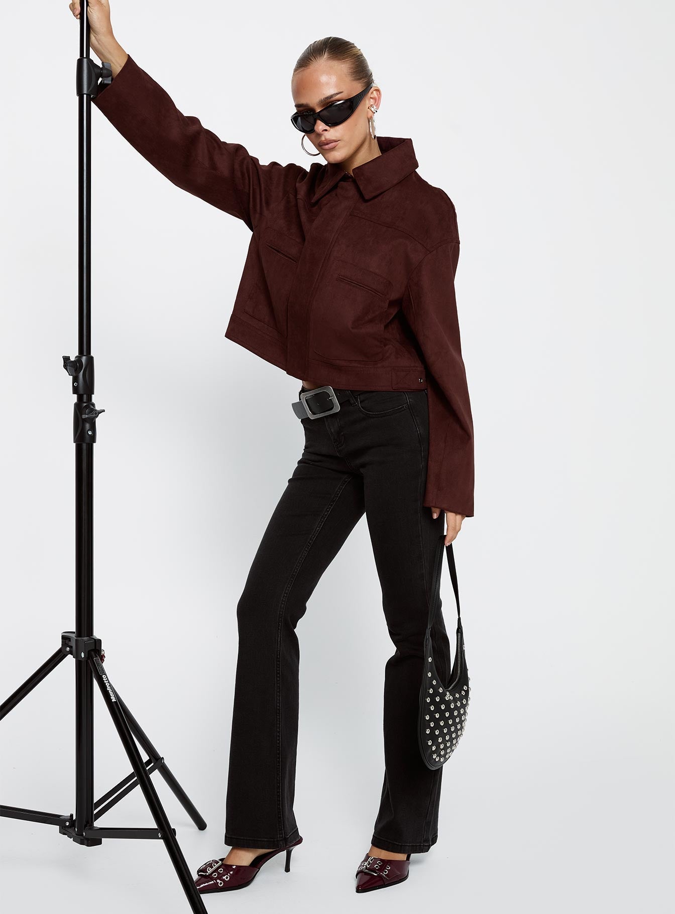 Bethany Low Rise Bootleg Jeans Washed Black