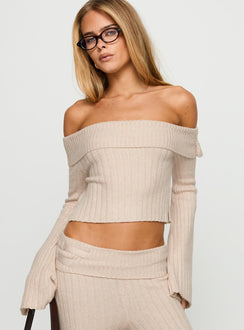 With Purpose Knit Jumper Beige