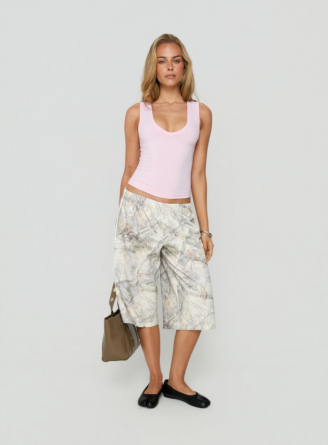 Sayllor Longline Sweat Shorts Camo